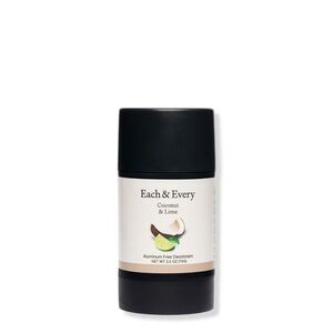 New Each & Every coconut and lime deodorant